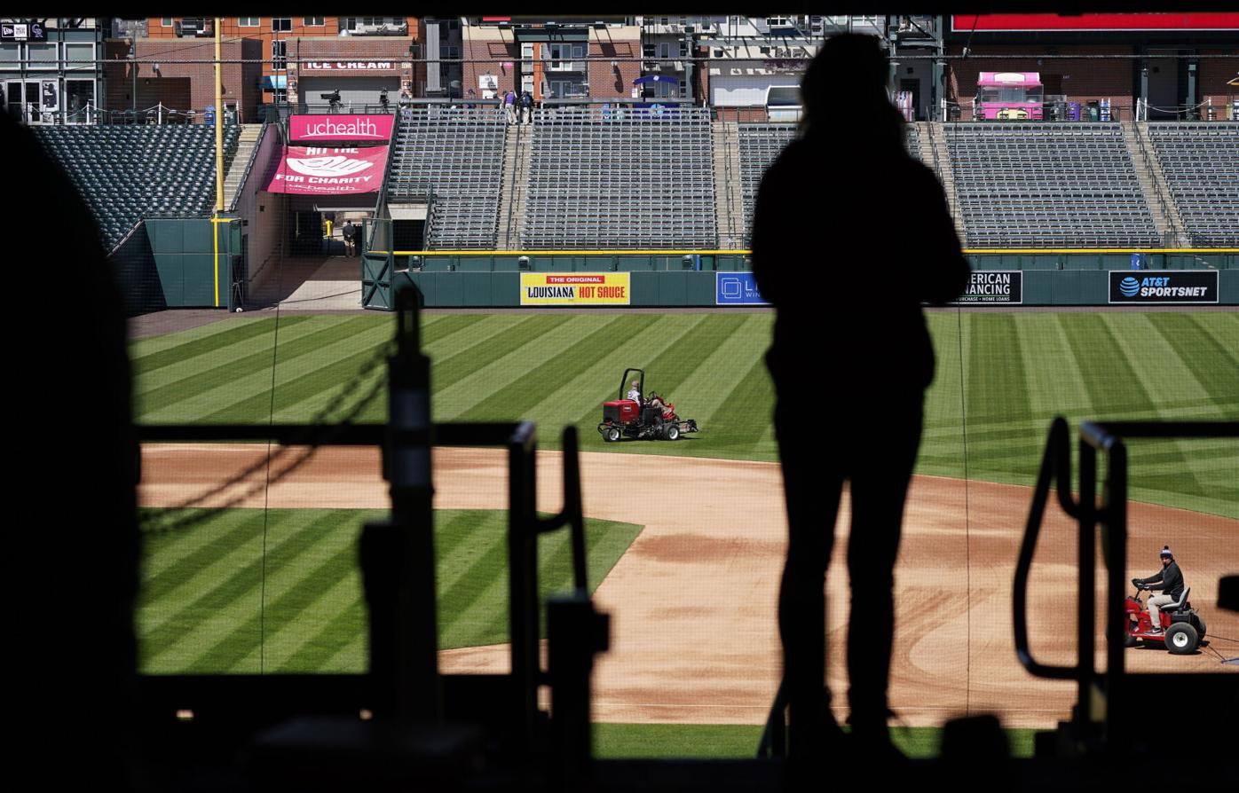 Rockies Practice Baseball fan