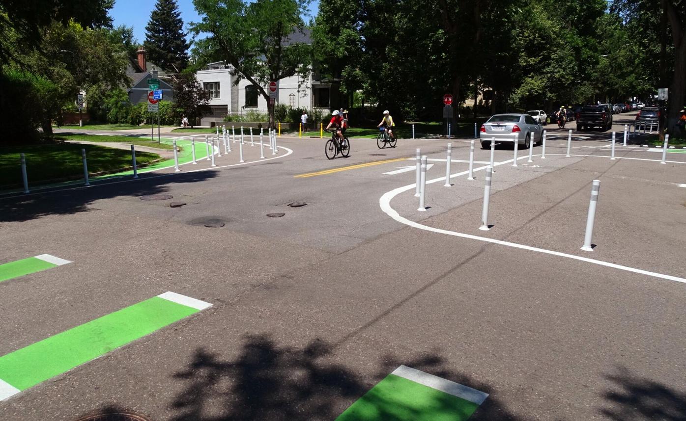 Bike Lanes at Little Cheesman Park