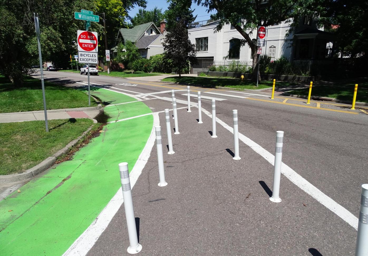 Bike Lanes at Little Cheesman Park