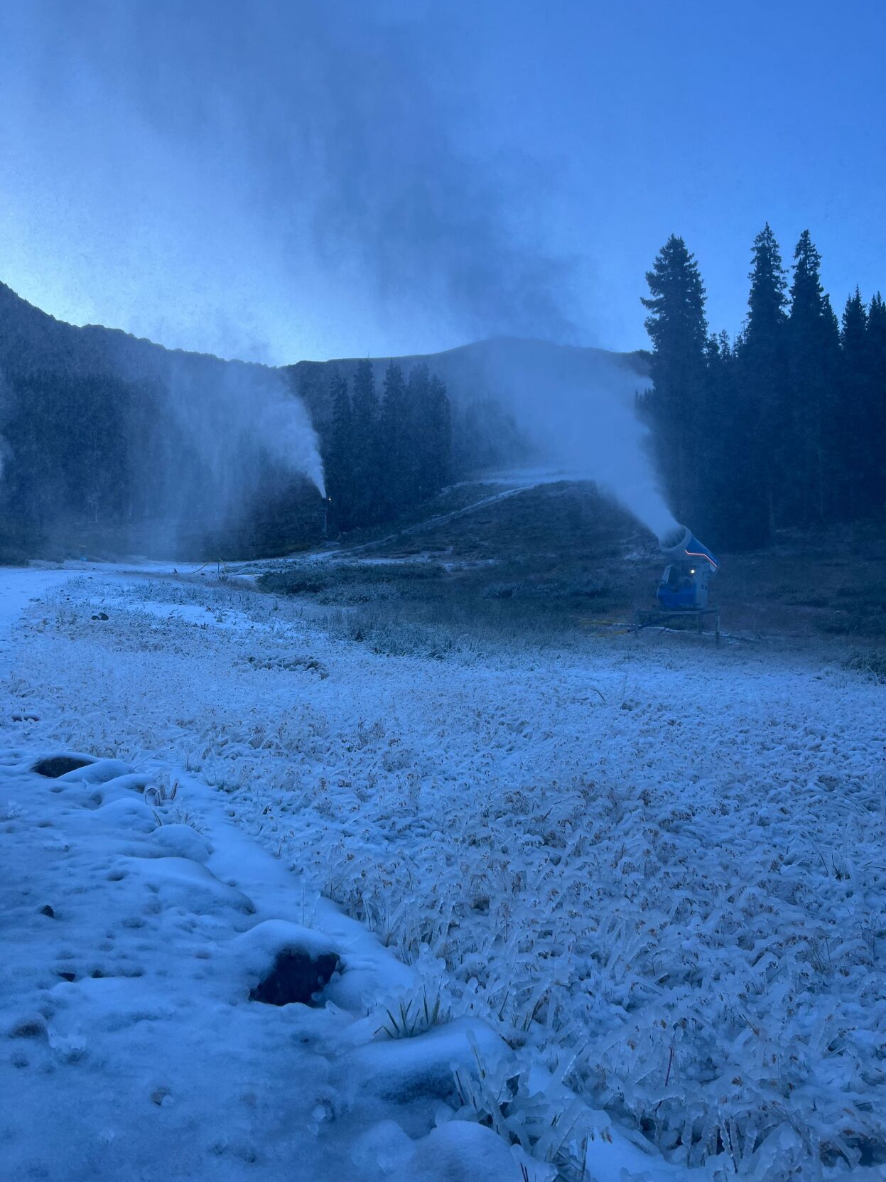 Arapahoe Basin ski area snowmaking 2023-24 season