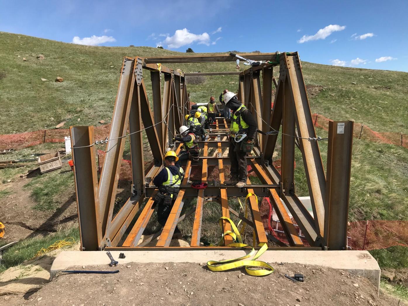 North Sky Trail Bridge Installation