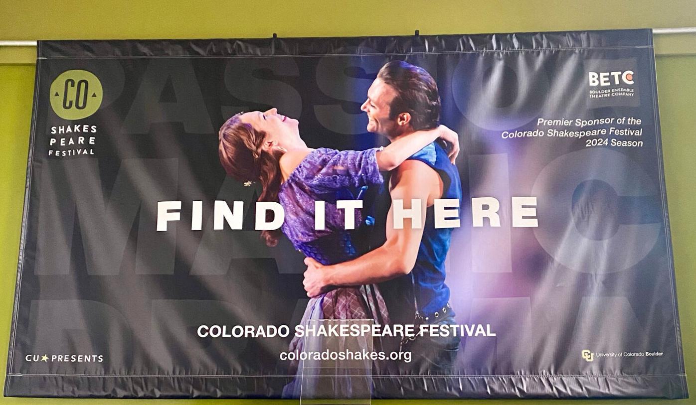 Colorado Shakespeare Festival 2024 banner Boulder Ensemble Theatre Company