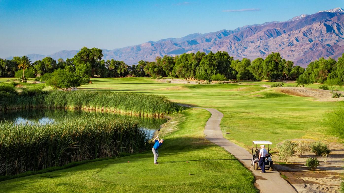 The Furnace Creek Golf Course at Death Valley
