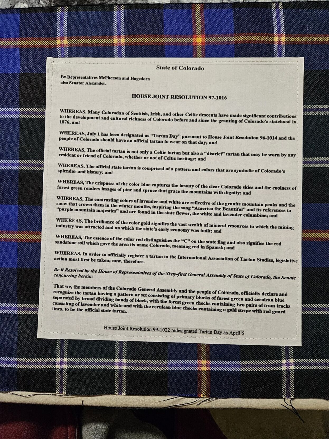 Tartan Day resolution