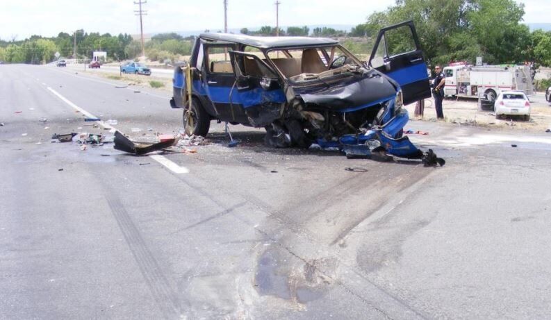 Giron vehicle after accident
