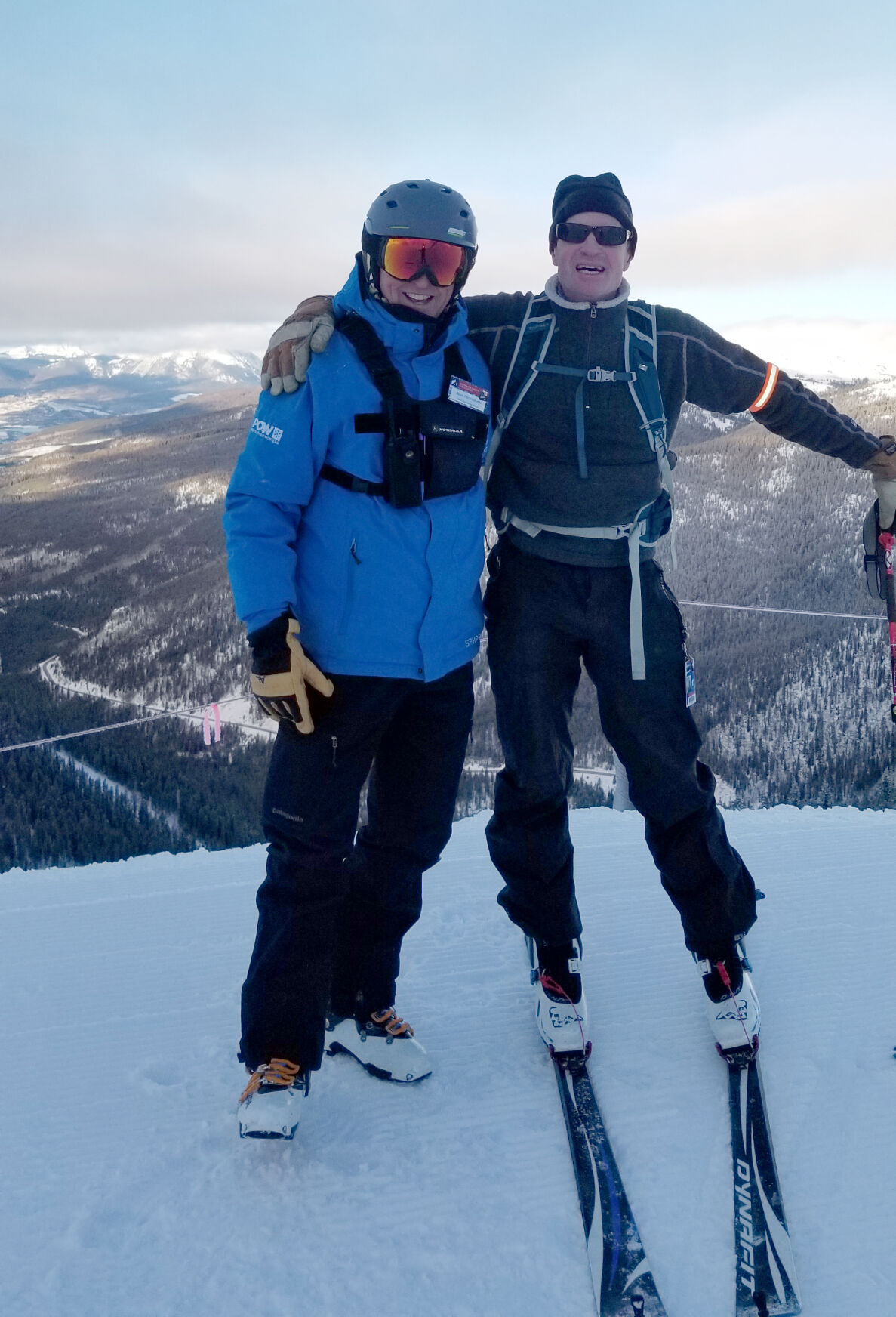 Alan and Doucette atop A-Basin
