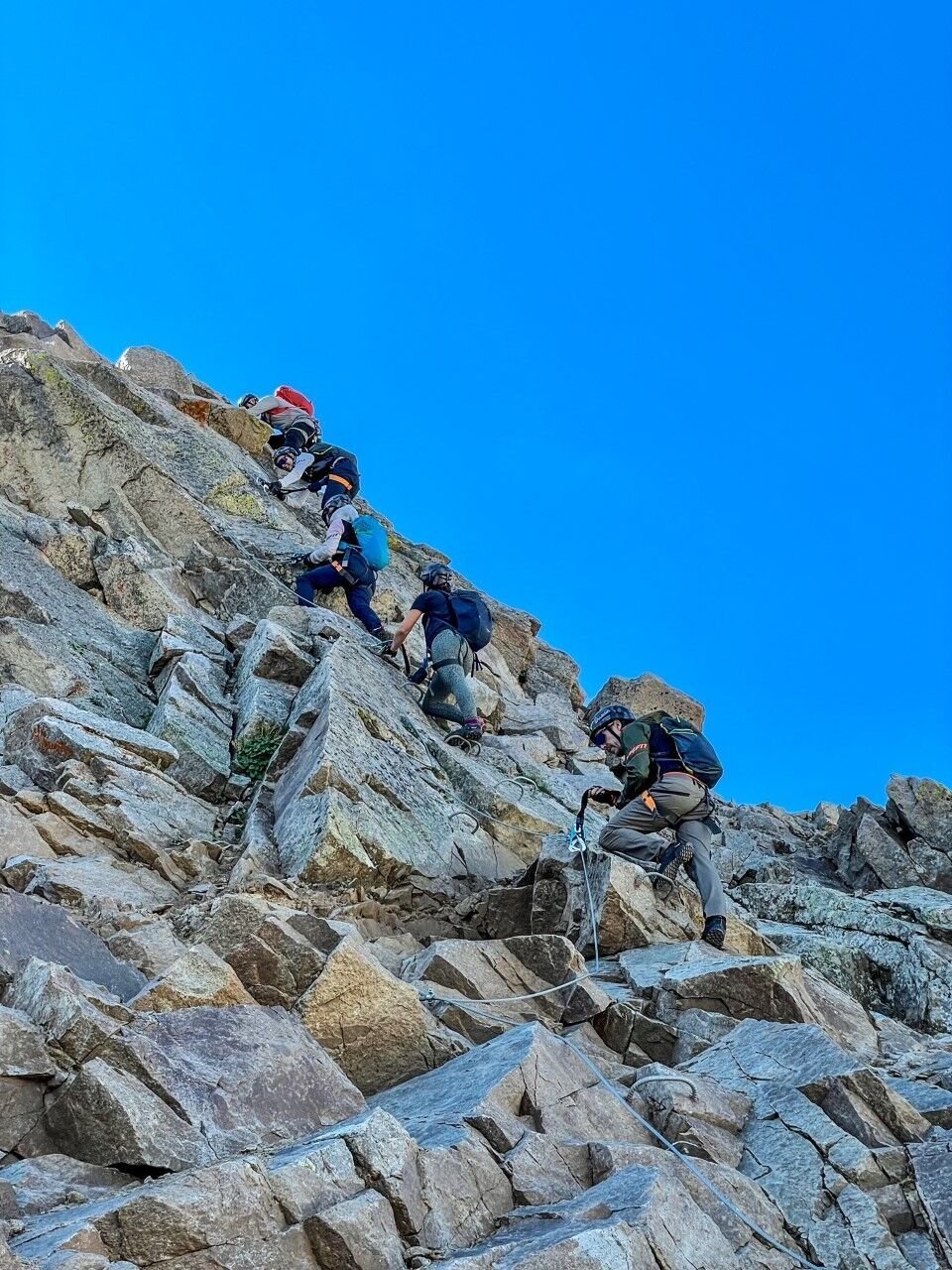 A look at some of the terrain traveled during the Arapahoe Basin Via Ferrata. Photo Credit: Spencer McKee.