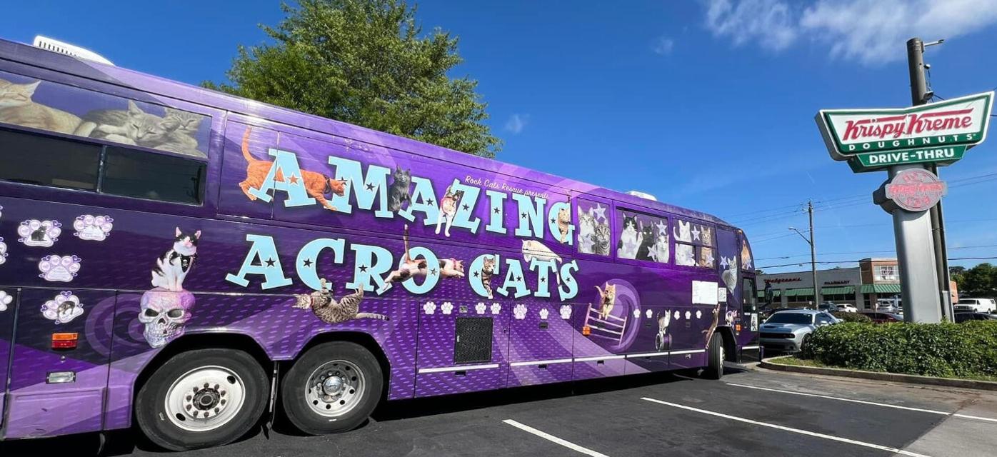 Acro-Cats tour bus