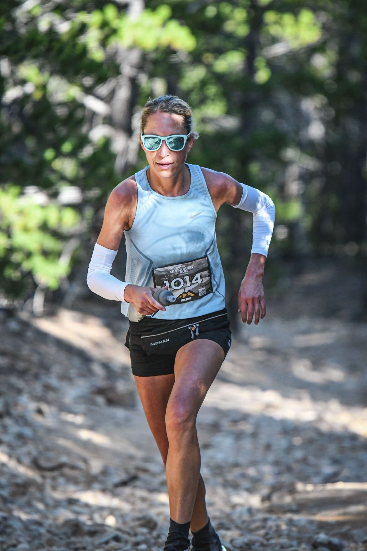 Life Time Silver Rush 50 Run Women's Division winner Anne Flower