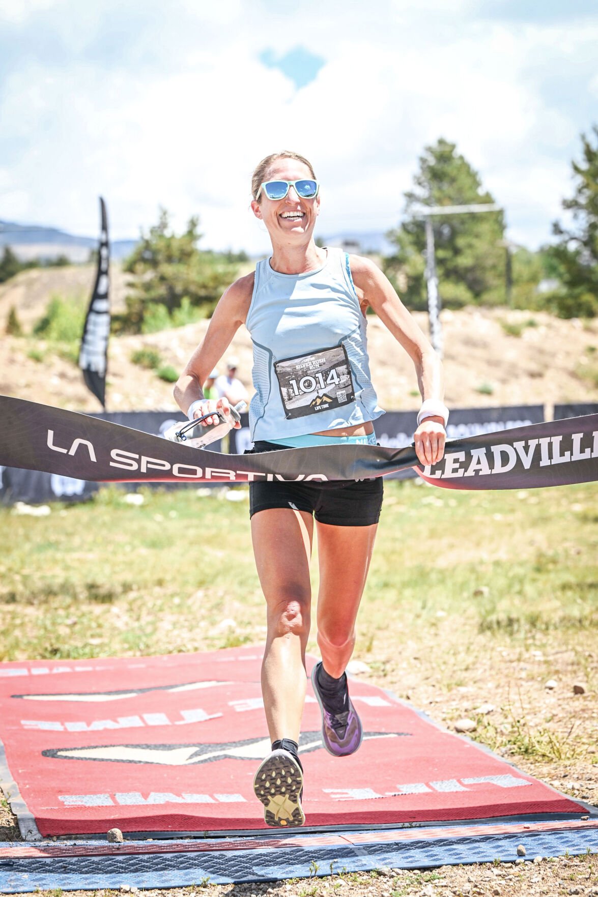 Life Time Silver Rush 50 Run Women's Division winner Anne Flower