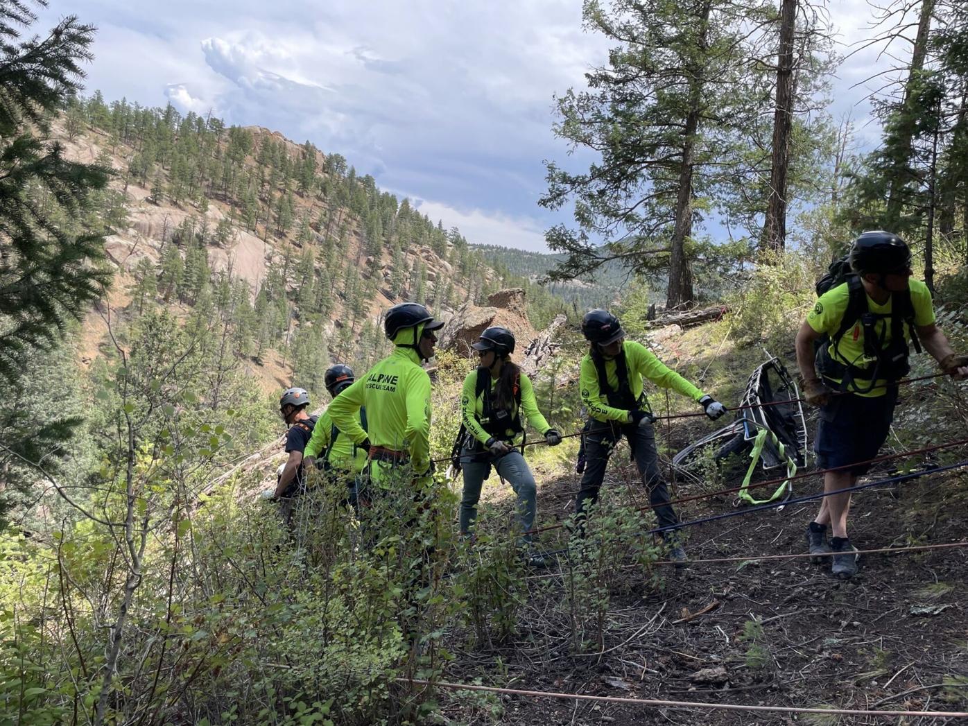 Crews work on a technical recovery in Jefferson County